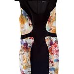 Black Halo Annabelle Sheath Watercolor Midi Dress Photo 0