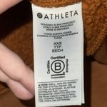 Athleta Tugga Sherpa Hoodie Pullover Cattail Brown Women’s XXS Photo 8