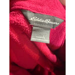 Eddie Bauer Women's Long Sleeve Tee L Pink Fleece Quarter-Zip Photo 3
