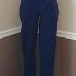 Modcloth NEW Navy Blue Stretch Corduroy Skinny Pants with Pockets Medium Photo 2