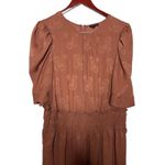 Anthropologie  Current Air Chocolate Wide Leg Jumpsuit Sz 1X Photo 2