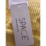 l*space Katniss One Piece Swimsuit Size Small Yellow Ribbed Thick Straps Photo 6