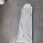 Boho Beige Crochet Maxi Dress Size M Photo 1