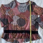 Cha Cha Vente Ditsy Floral Sheer Womens Top Boho Patchwork Crochet Insert PXL Pink Size undefined Photo 13