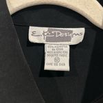 Vintage EK Designs Military Style Blouse with Gold Accents Size 12 Black Photo 2