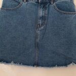 Brandy Melville John Galt Denim Jean Mini Skirt Dark Blue Size Medium Photo 1