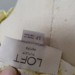 Loft  outlet pastel yellow floral blouse size lp Photo 5