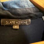 Mens Blue Slate and Stone Collared Polo Shirt Size M Photo 2