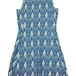 Hatley Dress Womens Medium Blue White Geometric Jersey Knit Office Business Blue Photo 0