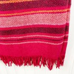 Requirements Vintage Red Wool Blend Aztec Print Fringe Hem Midi Skirt Size 10 Photo 4