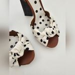 Dolce & Gabbana $965 Knotted Polka-dot Cady Sandals In White Size 38.5 Photo 8