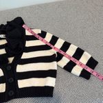 Moschino  Striped Ruffled Cropped Cardigan size us 8 Photo 13