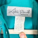 Lilia Smitty 80s Vintage Western Maxi Dress Size 3/4 Small Fringe Rodeo Lace Blue Photo 11