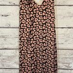 Club L  LONDON Maxi Slip Dress Silky Cheetah Print Pink/Black-6 Photo 4