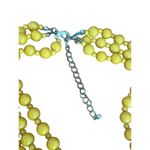 Vintage 3 Strand Graduated Bead Necklace Mustard Yellow Adjustable 26 Photo 3