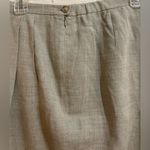Preston & York  linen blend lined slacks. Light gray. Button & zip side closure Photo 3