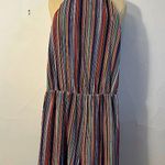19 Cooper  striped jumpsuit with halter tie neck - NWOT Photo 0