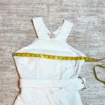 Ciebon Women XS White Lace Patchwork Floral Criss Cross Neck Dress Cottagecore Photo 1