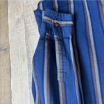 Manhattan Large Button Down Stripe Shirt w/Single Button Cuff w/Pocket Photo 4