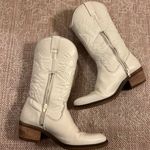 Steve Madden hayward white leather cowboy boots Photo 2