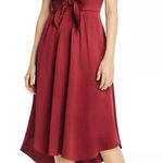 Joie NWOT  Kataniya Tie-Front Satin Midi Dress Size 00 Photo 0