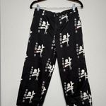 Vintage Chinese Print Black Pants - Unique Artistic Style Photo 4