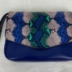 NWOT VICENZO LEATHER Faith Leather Crossbody Bag Blue Photo 7