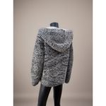 Thread & Supply Sherpa Hoodie Charcoal Fuzzy Pullover Soft Cozy Small Gray Photo 1