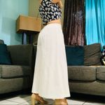 Lulus New Summer White High Waisted Wide Leg Pants Trousers Size Medium Photo 8