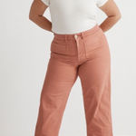 Madewell Emmet 2.0 Wide Leg Crop Pant in Dusty Rose Size 31 Tall Photo 0