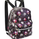 Disney Nightmare Before Christmas Mini Backpack 10” Faux Leather Jack Sally Skellington Photo 0