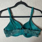 No Boundaries  Bra Womens Green 36C Allover Lace Push Up Bra NEW‎ Photo 1