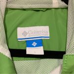 Columbia Woman's Green and White Windbreaker Jacket - Size Large Photo 2