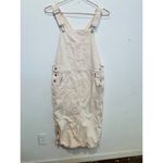Levi's  Beige Light Pink Square Neck 100% Cotton Hendrix Denim Dress Size Medium Photo 2