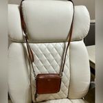 Fossil  Crossbody Convertible Belt Bag Square Wallet - Leather Silver Hardware Photo 8