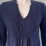 Lilly Pulitzer  Navy 3/4 sleeve cotton shirt Photo 1