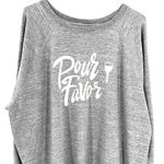 Wildfox  Pour Favor Wine Pullover Crewneck Long Sleeve Sweatshirt Photo 2