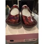 Alegria Leather Slip-On Mary Janes Faye Cherry Bomb Patent Size 37 US 7-7.5 Photo 4