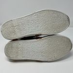 Diane Von Furstenberg  Tess 9 Lace Up Sneakers Gold & Red Stripe & Floral Design Photo 9