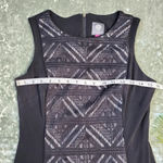 Vince Camuto  Black Laser Cut Dress Photo 3