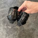 Donald J. Pliner Black Flat Sandals Shoes With Zipper Size 8 Photo 6