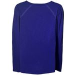 Chico's NEW Studded V-Neck Long Sleeve Blouse Purple Career Old Money M Photo 4