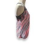 Yonique Racerback Tankini Workout Top Pink Stripe Large Photo 7