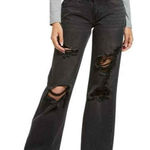 BP NWT Black Washed Distressed Low Rise Jean Y2K. Sz: 23 Photo 0