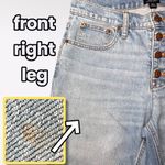 J.Crew Mid-Rise Flare Crop Jeans Light Wash Button Fly Denim Size 27 Petite Photo 7