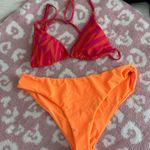 Vibrant Bikini Set in Pink and Orange Photo 0