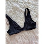 SKIMS  Swim Plunge Triangle Bikini Top Onyx Size Medium Photo 4