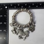 Silver Stretch Bracelet with CZ Horse Charms Photo 7
