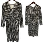 Valentino Silk Knotted Front Polka Dot Dress Black Size 8 Photo 1