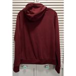 BEBE Sport Hoodie Sweatshirt Size XL Long Sleeve Logo Graphic Pocket Burgundy Red Photo 4